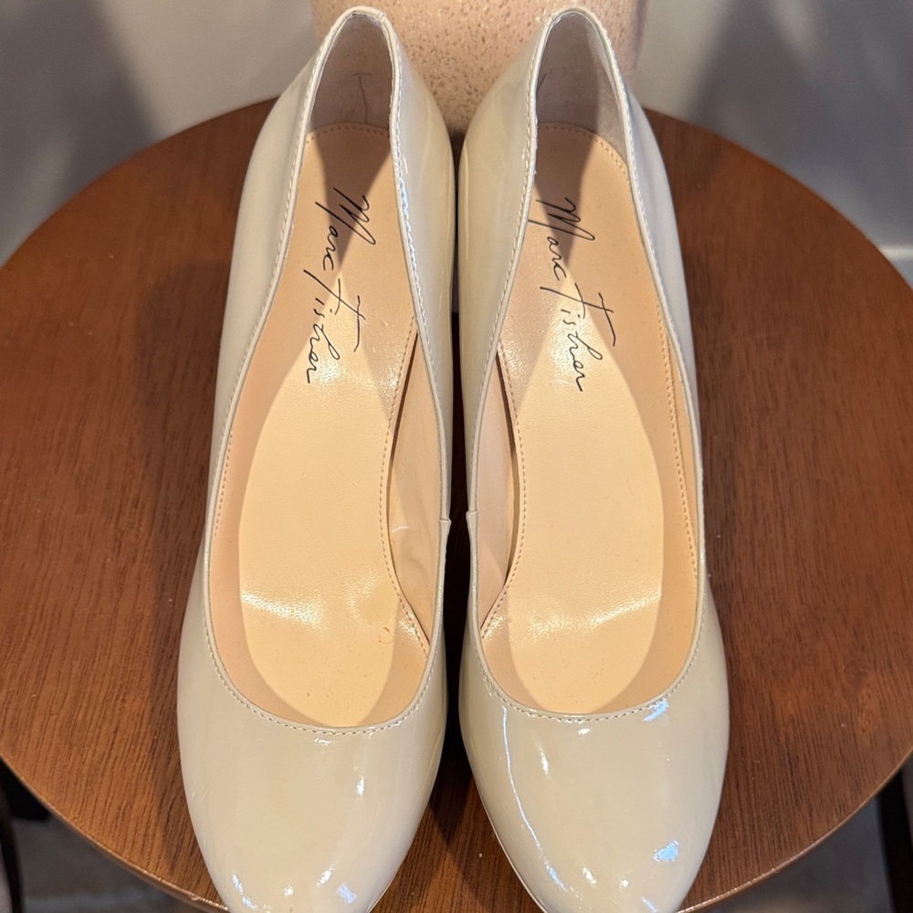 Marc Fisher Beige Women's Heels - Picture 5 of 6